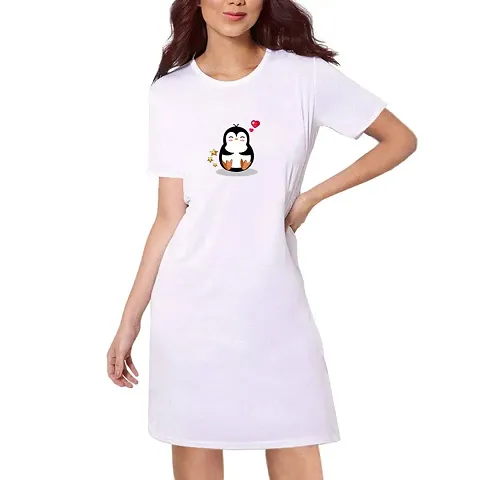 Stylish Blend T-shirt Dress For Women