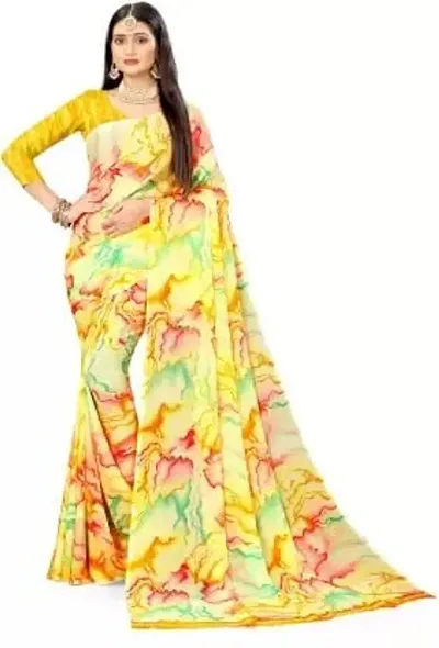 Elegant Polycotton Saree without Blouse piece For Women