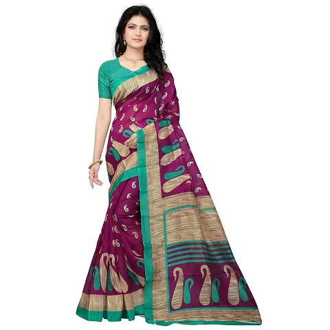 Stylish Polycotton Saree without Blouse piece For Women