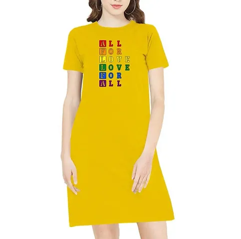 Stylish Blend T-shirt Dress For Women