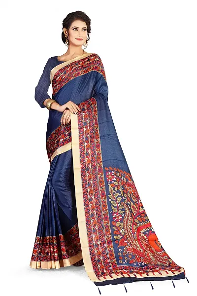 Elegant Polycotton Saree without Blouse piece For Women