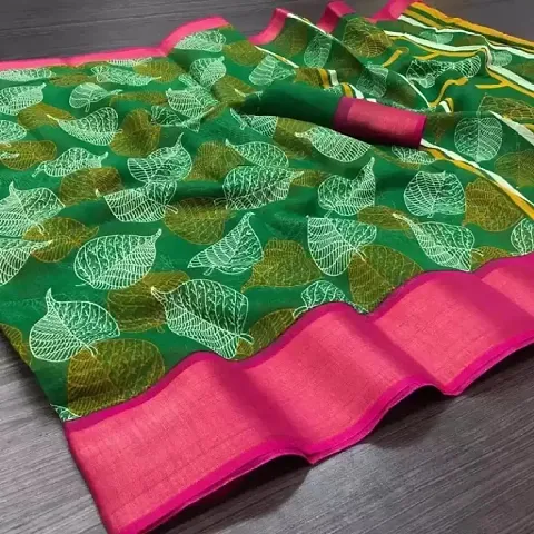 Elegant Polycotton Saree without Blouse piece For Women