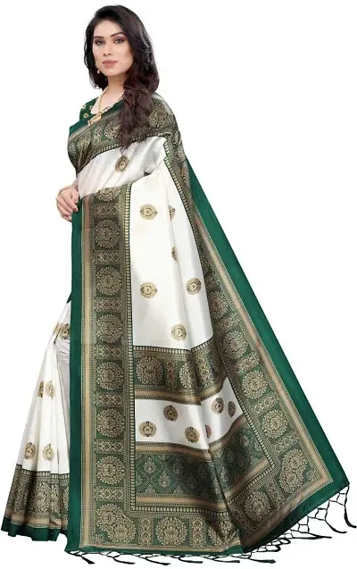 Elegant Polycotton Saree without Blouse piece For Women