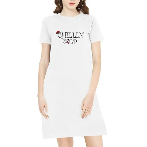 Stylish Blend T-shirt Dress For Women