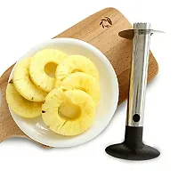 GAK Stainless Steel Fruit Slicer, Cutter Peeler, Silver-thumb3