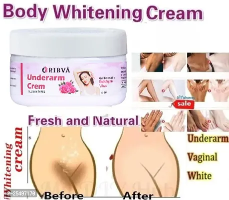 RIBVA Underarm and Neck Back Whitening Cream For Lightening  Brightening All Skin types (50 g) pack of-1