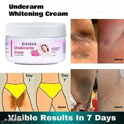 RIBVA Underarm and Neck Back Whitening Cream For Lightening  Brightening All Skin types (50 g) pack of-1