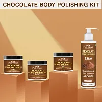 Pink Root Chocolate Body Polishing Kit for Exfoliation, Tan Removal  Intense Moisturization- for Men  Women-thumb3