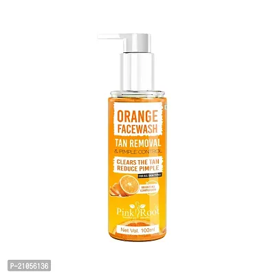 Natural Orange Face Wash (100 Ml) - Anti-Tan, Skin Lightening And Orange Oil Pore Cleansing Face Wash