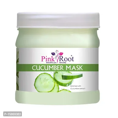 Pinkroot Cucumber Mask Enriched With Cucumber Extract (500 ML) Provides Soothness To Skin, Acne Free Skin, Removes Dirt, Gives Hydration