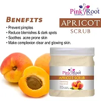 Pink Root Apricot Exfoliating Face And Body Scrub Radiance And Glow, Deep Cleansing, Cleansing, Moisturization And Nourishment, Skin Whitening 500Gm-thumb3
