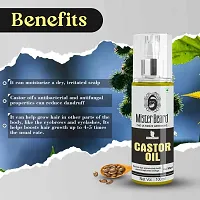 Mister Beard Castor Oil 100ml | 100% Pure Castor Oil, Cold Pressed, To Support Hair Growth Hair Oil-thumb1