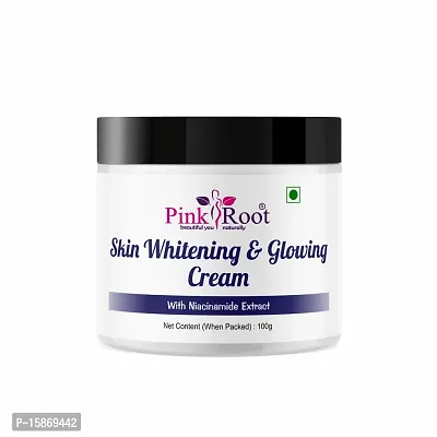 Pinkroot Skin Whitening And Glowing Cream (100 G) | Removes Fine Lines And Tanning, Lightens, Nourishes Skin-thumb0