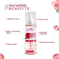 Natural Rose Water Toner  Mist, Made With Pure Rose Extracts As Toner, Skin Hydrator, Makeup Remover  Helps In Pore Tightening, 100Ml (Pack Of 2)-thumb1