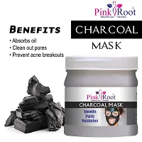 Pinkroot Charcoal Mask Smooths Purify Moisturises (500 ML) | Face Pack For Detan And Blackhead Removal, Anti-Pollution Face Masknbsp;-thumb3