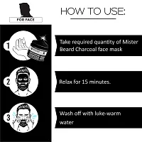 Mister Beard Activated Charcoal Face Mask 100Gm|Detan Clay Mask - Infused With Activated Charcoal And Menthol - Cleanses And Hydrates Skin-thumb4