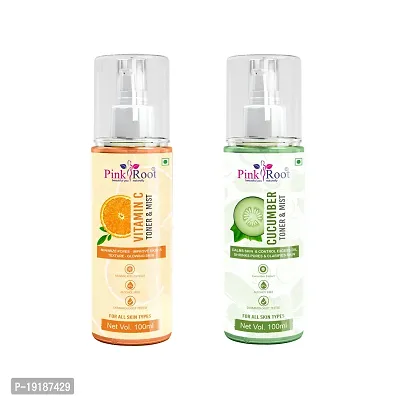 Natural Vitamin C  Cucumber Toner  Mist (Pack Of 2)-thumb0