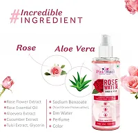 Natural Rose Water Toner  Mist, Made With Pure Rose Extracts As Toner, Skin Hydrator, Makeup Remover  Helps In Pore Tightening, 100Ml-thumb2