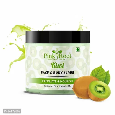 Essential Pink Root Kiwi Face  Body Scrub 100Gm