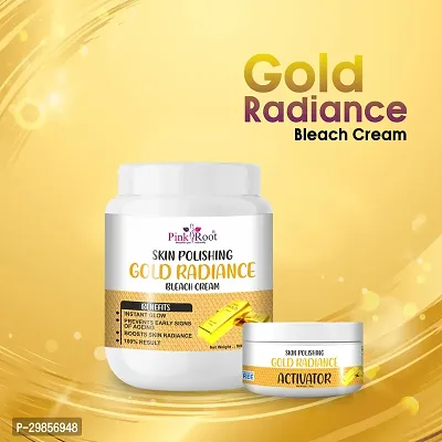 Pink Root Skin Polishing Gold Bleach Cream with Activator 1000gm-thumb2