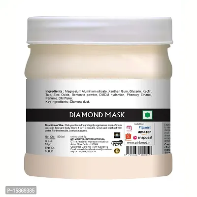 Pinkroot Diamond Face And Body Mask |Skin Whitening, Tightening And Dark Spot Removal Face Mask (500 ML)-thumb3