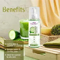 Natural Cucumber Toner  Mist 100Ml, Hydrating Pore Tightening Moisturizing Revitalising Face Spray Toner For All Skin Types, Natural, No Alcohol, Parabens  Sulphates (Pack Of 2)-thumb1