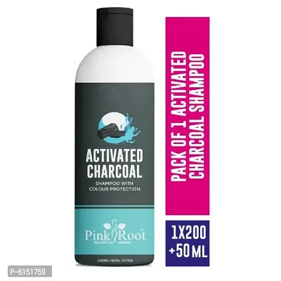 Pink Root Activated Charcoal Shampoo (200+50)ml-thumb0