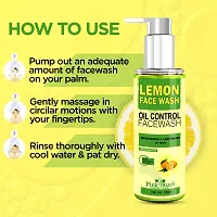 Pink Root Lemon Face Wash With Lemon And Orange Essential Oils - For Oil Clear, Skin Brightening - No Parabens, Sulphate, Silicones And Color - 100 ML-thumb2