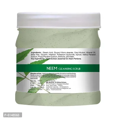 Pink Root Neem Scrub Cleansing Scrub Enriched with Natural Cleansing Exfoliant 500ml-thumb3