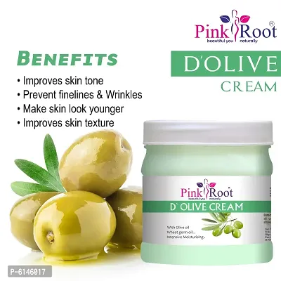 Pink Root DOlive Cream Massage Cream with Olive Oil Wheat germ Oil 500ml-thumb2