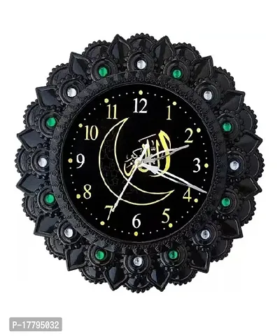 Designer Black Plastic Analog Wall Clock