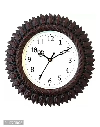 Designer Black Plastic Analog Wall Clock-thumb0