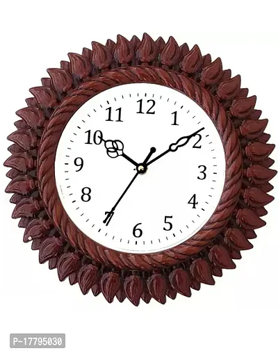 Designer Brown Plastic Analog Wall Clock-thumb0