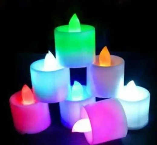 Flameless tea light Diwali decorations pack of 7