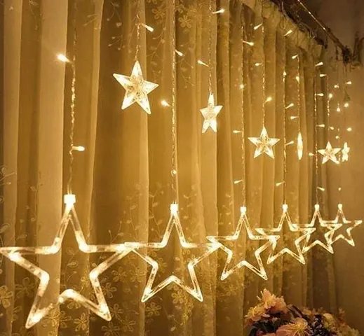 Star curtain light warm light led yellow pack of 1