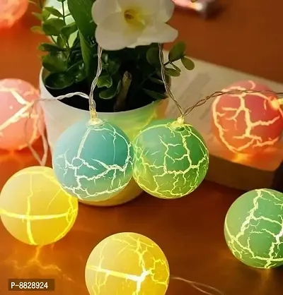 16 LED Crack Pastel Ball Indoor String Lights for Baby Kids Room Birthday Home Decoration-thumb2