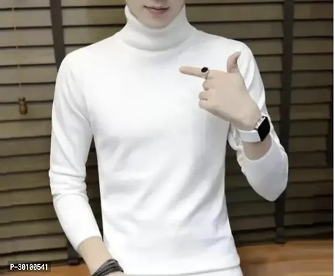 Reliable White Cotton Solid Tees For Men-thumb0