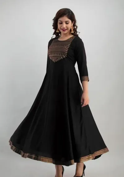 Stylish Stitched Ethnic Gown For Women