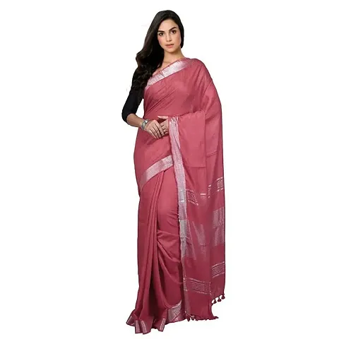 Designer Blend Saree With Blouse Piece For Women