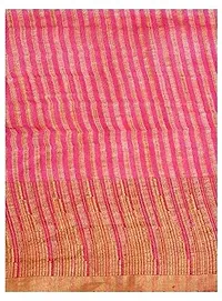 Stylish Orange Art Silk Cotton Saree without Blouse piece For Women-thumb3
