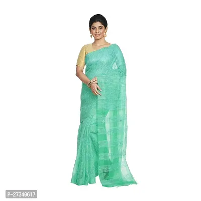 Stylish Blue Art Silk Cotton Saree without Blouse piece For Women