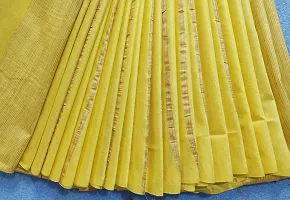 Beautiful Yellow Art Silk Striped Saree For Women-thumb3