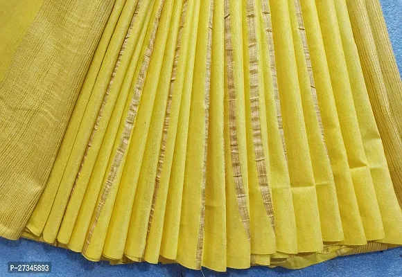 Beautiful Yellow Art Silk Striped Saree For Women-thumb4