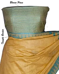 Beautiful Yellow Art Silk Striped Saree For Women-thumb2