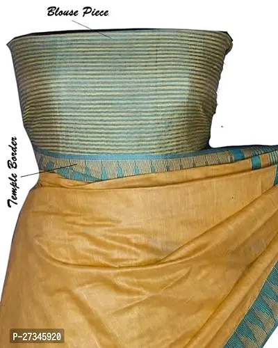 Beautiful Yellow Art Silk Striped Saree For Women-thumb3