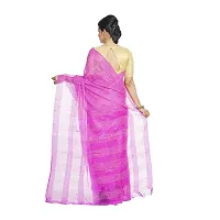 Stylish Pink Art Silk Cotton Saree without Blouse piece For Women-thumb1