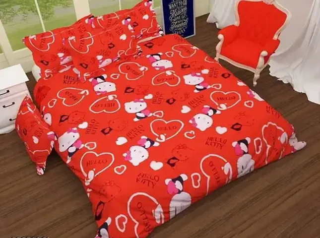 Printed Cotton Flat Double Bedsheet