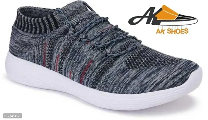 Grey Socks Sports Shoes, Running Shoes, Walking Shoes, Light weight Shoes
