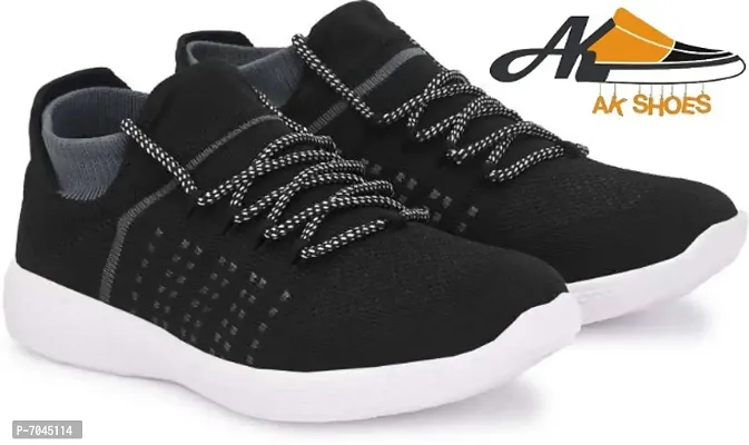 Black Socks Sports Shoes, Running Shoes, Walking Shoes, Light weight Shoes