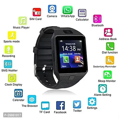 DZ09 Bluetooth Smartwatch with Sim Card Slot calling Function, Memory Card Slot, Camera Recording smartwatch for Unisex, Touchscreen Multifunction Smartwatch-thumb2